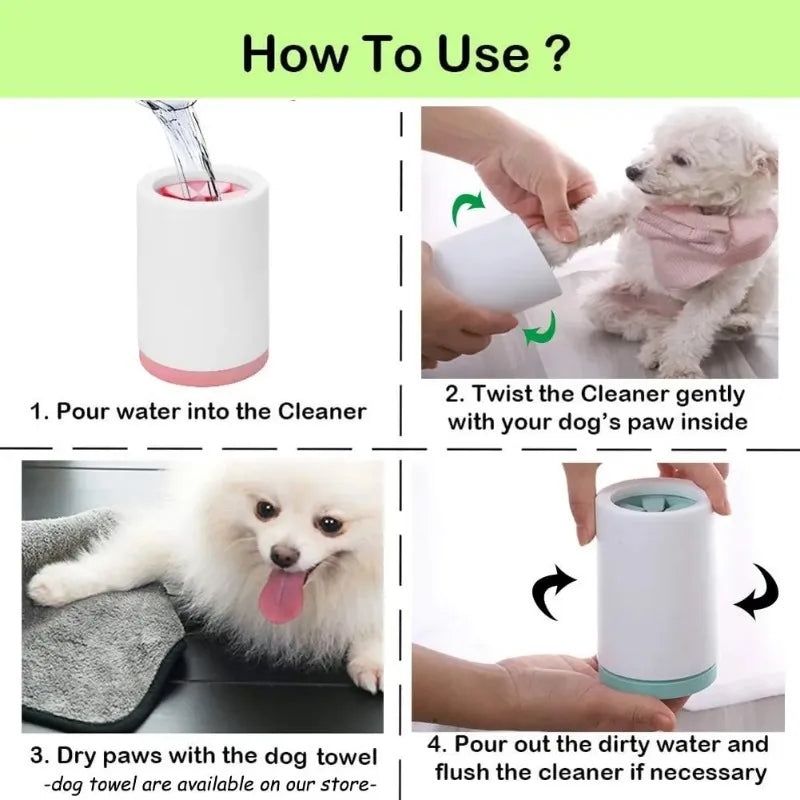 Dog Paw Cleaner Portable Silicone Foot Washer